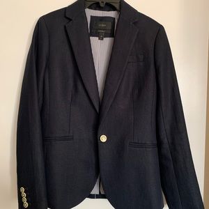 J. Crew Navy Linen Campbell Blazer - Size 00